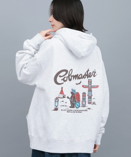 チチカカ（チチカカ）の「COBMASTER トーテムポールベアジップパーカー（パーカー・メンズ・その他1/ブラック/ライトグレー・FREE）」の2枚目の写真