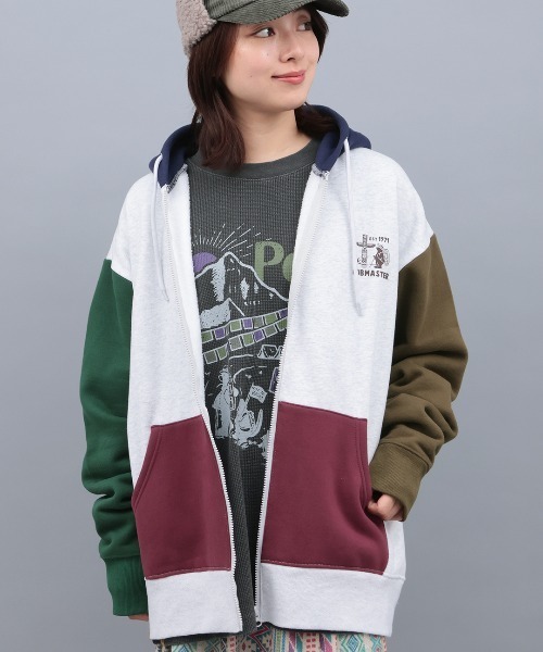 チチカカ（チチカカ）の「COBMASTER トーテムポールベアジップパーカー（パーカー・メンズ・その他1/ブラック/ライトグレー・FREE）」の9枚目の写真