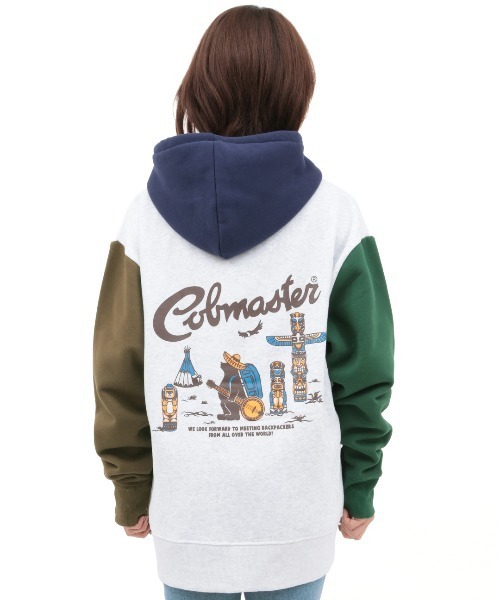 チチカカ（チチカカ）の「COBMASTER トーテムポールベアジップパーカー（パーカー・メンズ・その他1/ブラック/ライトグレー・FREE）」の16枚目の写真