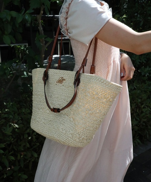 JUMELLE（ジュメロ）の「２wayカゴバッグ（トートバッグ・レディース・ブラウン/アイボリー・FREE）」の2枚目の写真