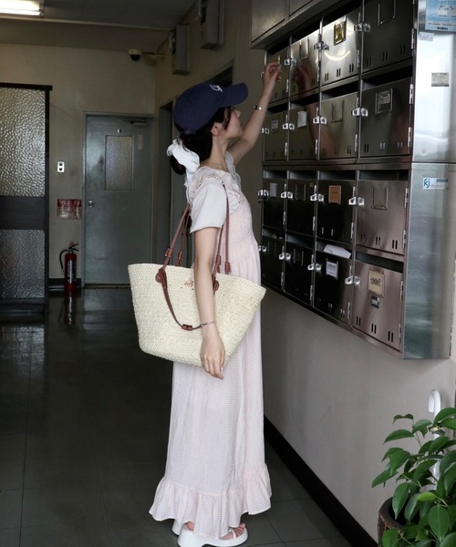 JUMELLE（ジュメロ）の「２wayカゴバッグ（トートバッグ・レディース・ブラウン/アイボリー・FREE）」の5枚目の写真