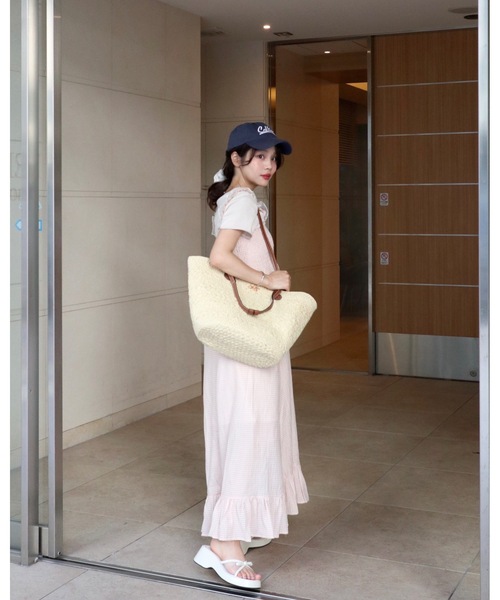 JUMELLE（ジュメロ）の「２wayカゴバッグ（トートバッグ・レディース・ブラウン/アイボリー・FREE）」の7枚目の写真