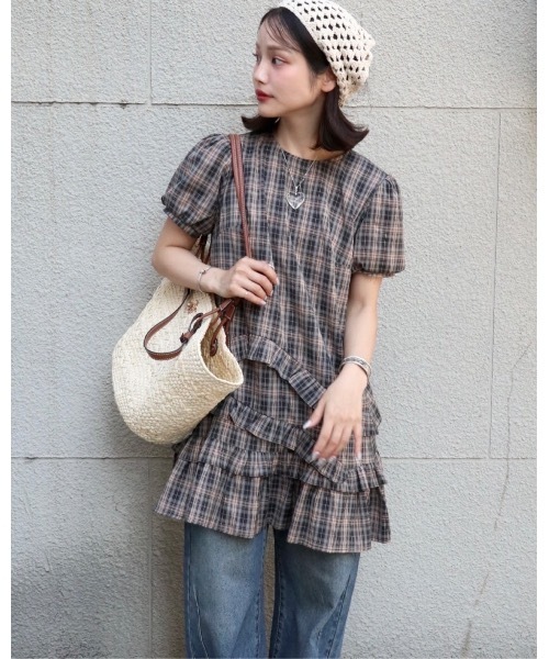 JUMELLE（ジュメロ）の「２wayカゴバッグ（トートバッグ・レディース・ブラウン/アイボリー・FREE）」の8枚目の写真