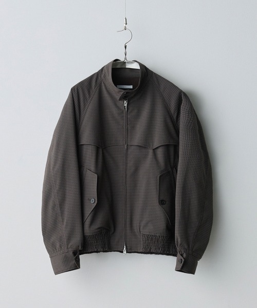 WYM LIDNM(ウィム バイ リドム)の「PE PLAID HARRINGTON JACKET(ブルゾン・メンズ・アッシュブラウン/チャコール・S/M/L)」の4枚目の写真