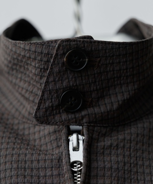 WYM LIDNM(ウィム バイ リドム)の「PE PLAID HARRINGTON JACKET(ブルゾン・メンズ・アッシュブラウン/チャコール・S/M/L)」の6枚目の写真