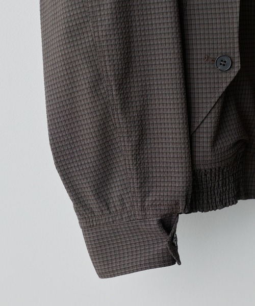 WYM LIDNM(ウィム バイ リドム)の「PE PLAID HARRINGTON JACKET(ブルゾン・メンズ・アッシュブラウン/チャコール・S/M/L)」の7枚目の写真
