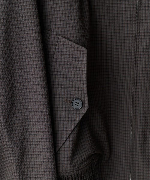 WYM LIDNM(ウィム バイ リドム)の「PE PLAID HARRINGTON JACKET(ブルゾン・メンズ・アッシュブラウン/チャコール・S/M/L)」の8枚目の写真