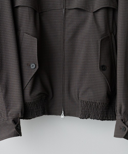 WYM LIDNM(ウィム バイ リドム)の「PE PLAID HARRINGTON JACKET(ブルゾン・メンズ・アッシュブラウン/チャコール・S/M/L)」の10枚目の写真