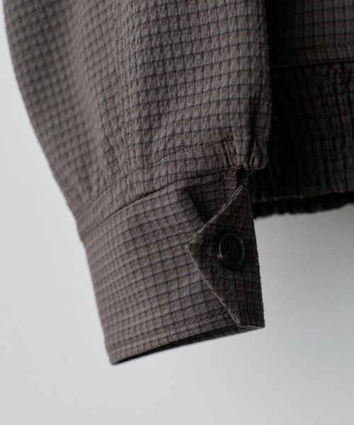 WYM LIDNM(ウィム バイ リドム)の「PE PLAID HARRINGTON JACKET(ブルゾン・メンズ・アッシュブラウン/チャコール・S/M/L)」の13枚目の写真