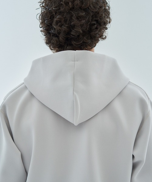 ESTNATION（エストネーション）の「ESTNATION / ミラノリブ フーディーブルゾン＜ECOPET＞（パーカー・メンズ・ブラック/ライトブルー/ライトグレー・MEDIUM/X-LARGE/LARGE）」の18枚目の写真