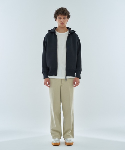 ESTNATION（エストネーション）の「ESTNATION / ミラノリブ フーディーブルゾン＜ECOPET＞（パーカー・メンズ・ブラック/ライトブルー/ライトグレー・MEDIUM/X-LARGE/LARGE）」の14枚目の写真