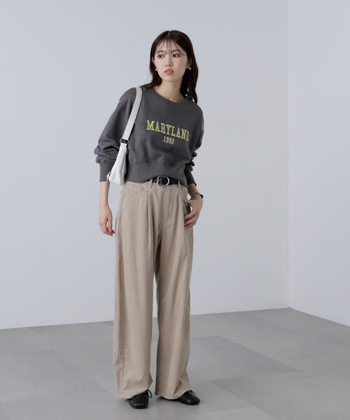 FREE'S MART（フリーズマート）の「◆カレッジロゴショート丈スウェット（スウェット・レディース・ホワイト系その他/ブラウン/ブラック・FREE）」の10枚目の写真