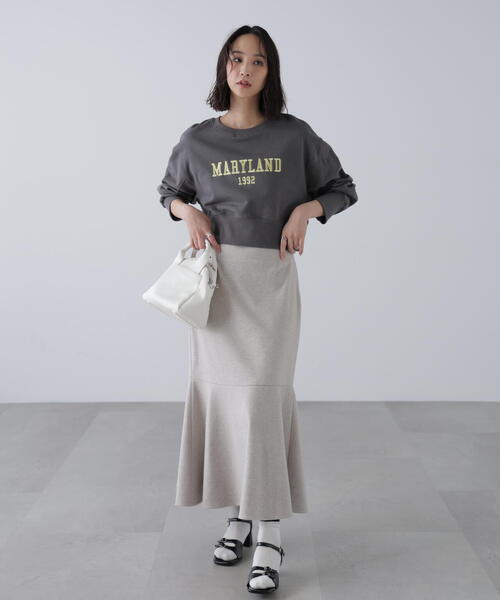 FREE'S MART（フリーズマート）の「◆カレッジロゴショート丈スウェット（スウェット・レディース・ホワイト系その他/ブラウン/ブラック・FREE）」の11枚目の写真