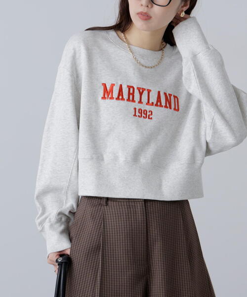 FREE'S MART（フリーズマート）の「◆カレッジロゴショート丈スウェット（スウェット・レディース・ホワイト系その他/ブラウン/ブラック・FREE）」の15枚目の写真