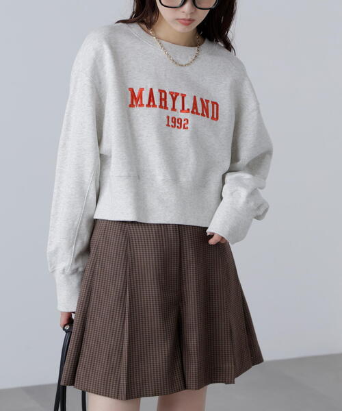 FREE'S MART（フリーズマート）の「◆カレッジロゴショート丈スウェット（スウェット・レディース・ホワイト系その他/ブラウン/ブラック・FREE）」の16枚目の写真