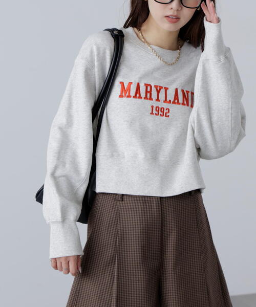 FREE'S MART（フリーズマート）の「◆カレッジロゴショート丈スウェット（スウェット・レディース・ホワイト系その他/ブラウン/ブラック・FREE）」の17枚目の写真