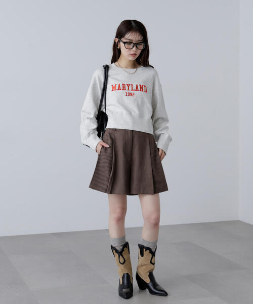 FREE'S MART（フリーズマート）の「◆カレッジロゴショート丈スウェット（スウェット・レディース・ホワイト系その他/ブラウン/ブラック・FREE）」の18枚目の写真