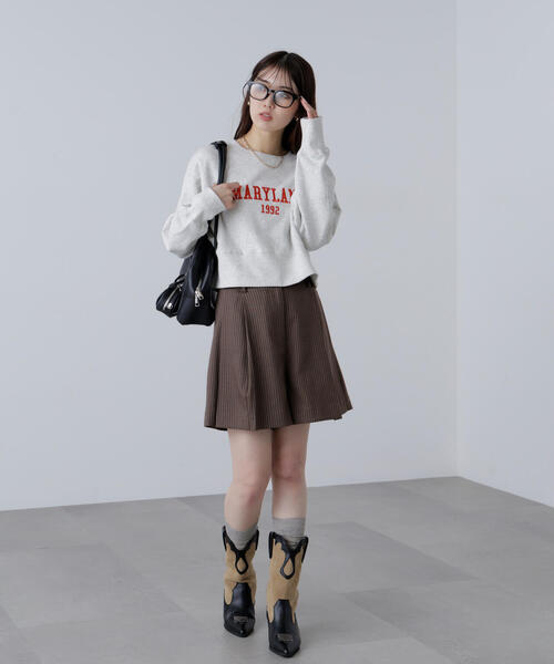 FREE'S MART（フリーズマート）の「◆カレッジロゴショート丈スウェット（スウェット・レディース・ホワイト系その他/ブラウン/ブラック・FREE）」の20枚目の写真