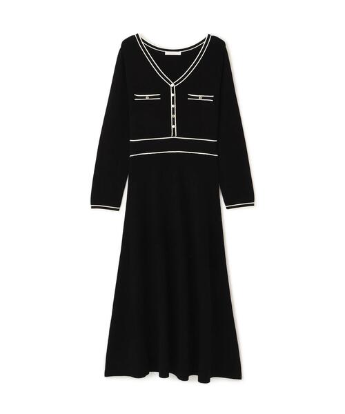 配色ラインニットワンピース / 1215240910（ワンピース）｜PROPORTION