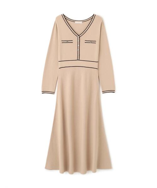 PROPORTION BODY DRESSING(プロポーションボディドレッシング)の「配色ラインニットワンピース / 1215240910(ワンピース・レディース・ブルー/ベージュ/ブラック・MEDIUM/SMALL)」の11枚目の写真