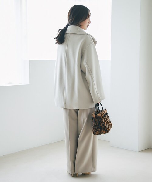 軽くて毎日着たい！】ロイヤルビーバーメタル釦Pコート