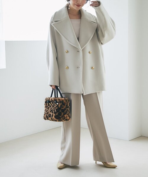 軽くて毎日着たい！】ロイヤルビーバーメタル釦Pコート