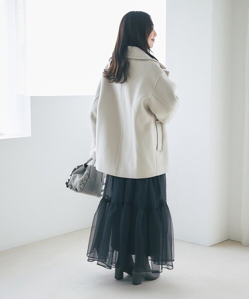 セール】【軽くて毎日着たい!】ロイヤルビーバーメタル釦Pコート セール】【軽くて毎日着たい!】ロイヤルビーバーメタル釦Pコート