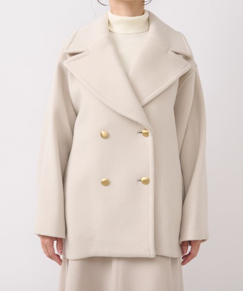 軽くて毎日着たい！】ロイヤルビーバーメタル釦Pコート（ピーコート