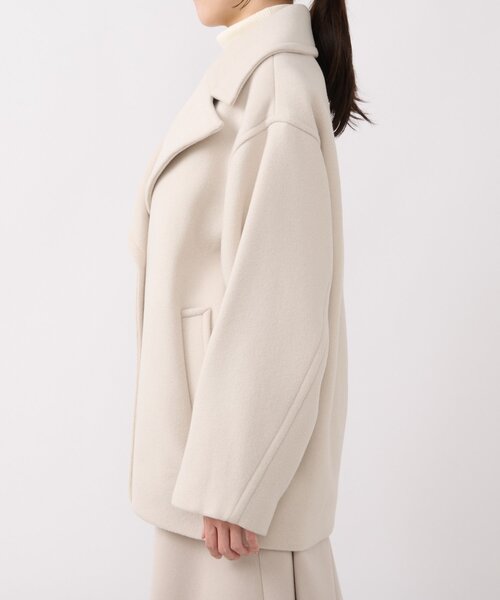 セール】【軽くて毎日着たい！】ロイヤルビーバーメタル釦Pコート