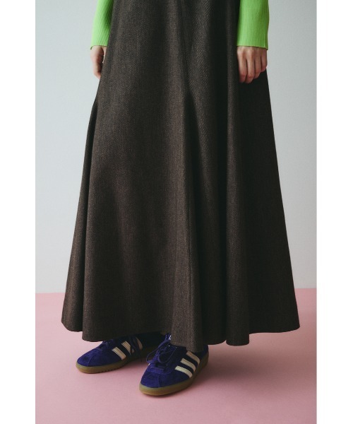 ヘリンドットサイ（HeRIN．CYE）/Herringbone maxi skirt セール】Herringbone maxi skirt ヘリンボーンマキシスカート