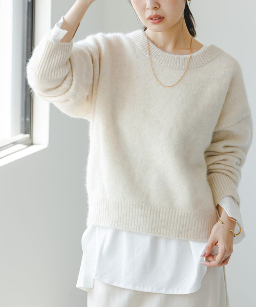 YAKクルーネックプルオーバー（ニット/セーター）｜NOBLE（ノーブル