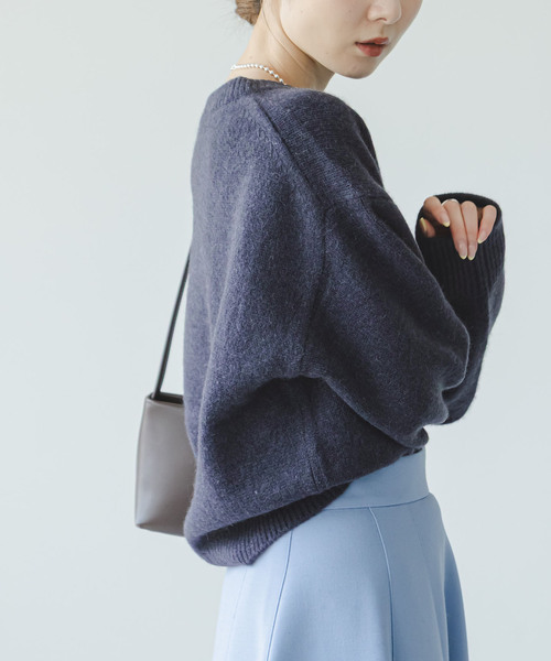 ノーブル　YAK ヤク ワイドリブニットプルオーバー Noble（ノーブル）の「YAK/ヤク ワイドリブニットプルオーバー