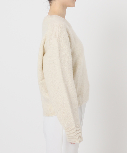 NOBLE YAKクルーネックプルオーバー グリーン ノーブル YAKクルーネックプルオーバー（ニット／セーター）｜NOBLE（ノーブル