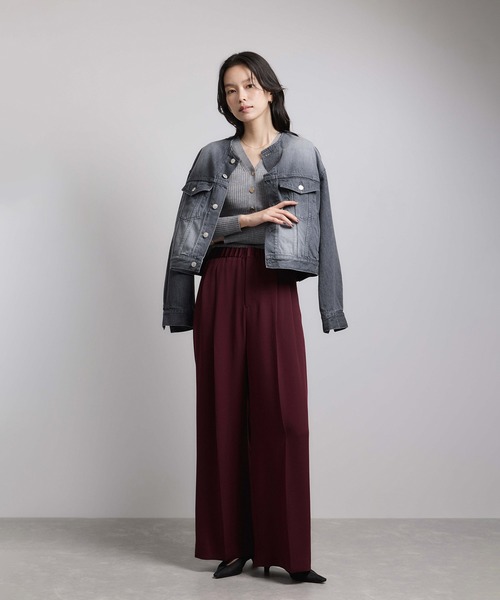 ROPE'（ロペ）の「ハイゲージワイドリブニットカーディガン（カーディガン/ボレロ・レディース・ブラック/グレー/レッド/オフホワイト/ピンク系その他・FREE）」の14枚目の写真