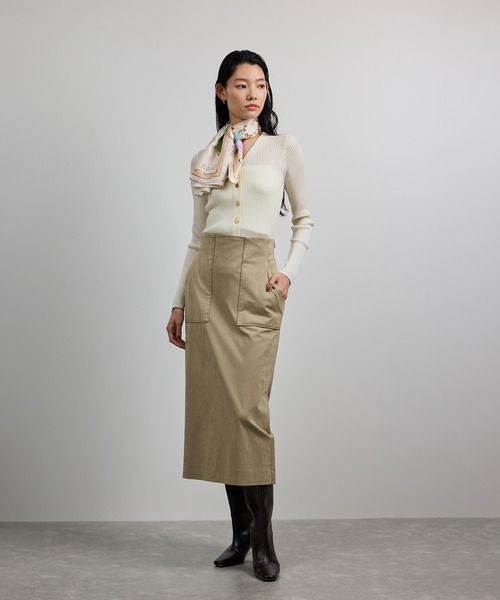 ROPE'（ロペ）の「ハイゲージワイドリブニットカーディガン（カーディガン/ボレロ・レディース・ブラック/グレー/レッド/オフホワイト/ピンク系その他・FREE）」の15枚目の写真