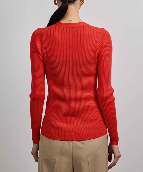 ハイゲージワイドリブニットカーディガン（カーディガン/ボレロ