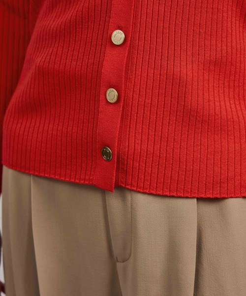 ROPE'（ロペ）の「ハイゲージワイドリブニットカーディガン（カーディガン/ボレロ・レディース・ブラック/グレー/レッド/オフホワイト/ピンク系その他・FREE）」の22枚目の写真