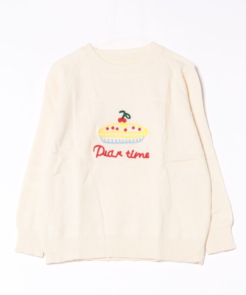 Lace Ladies(レースレディース)の「クルーネック 刺繍 オーバーサイズ ニット プルオーバー(ニット/セーター・レディース・グレー/グリーン/ブラック/アイボリー・FREE)」の20枚目の写真