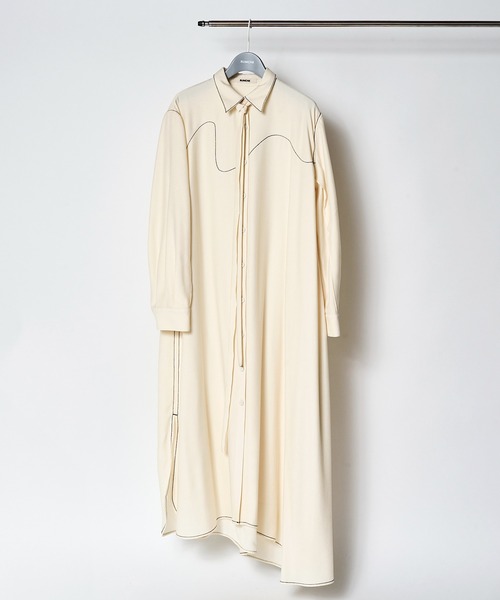 【RUMCHE】Art Stitch Shirt Dress シャツワンピース Art Stitch Shirt Dress / アートステッチシャツドレス（シャツ