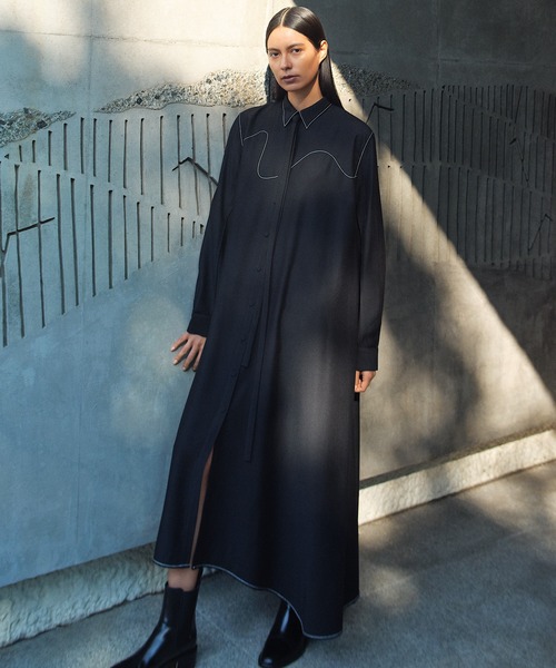 Art Stitch Shirt Dress / アートステッチシャツドレス（シャツ