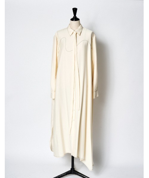 【RUMCHE】Art Stitch Shirt Dress シャツワンピース Art Stitch Shirt Dress / アートステッチシャツドレス（シャツ