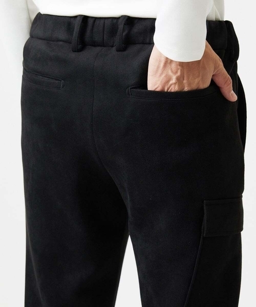 MICHEL KLEIN HOMME   （ミッシェルクランオム）の「【セットアップ】スエード調スウェットパンツ（カーゴパンツ・メンズ・カーキ/ブラック・MEDIUM/X-LARGE/LARGE）」の9枚目の写真