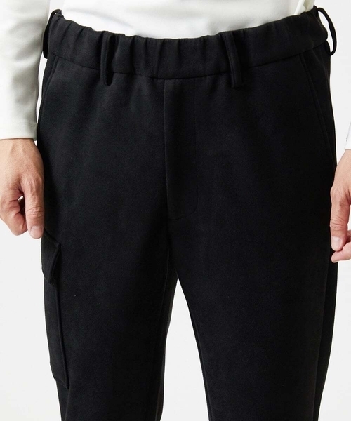 MICHEL KLEIN HOMME   （ミッシェルクランオム）の「【セットアップ】スエード調スウェットパンツ（カーゴパンツ・メンズ・カーキ/ブラック・MEDIUM/X-LARGE/LARGE）」の10枚目の写真
