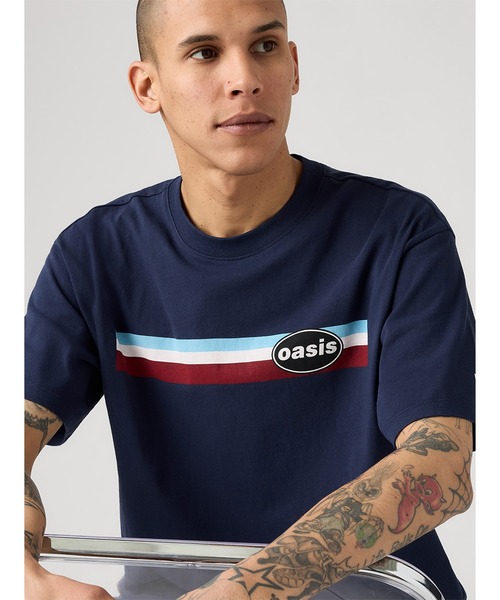 セール】Levi's/リーバイス LEVI'S(R) x OASIS STRIPE LOGO Tシャツ（T