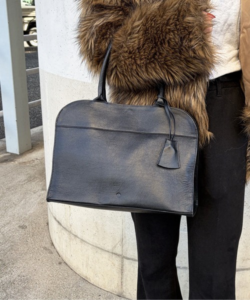 utta(ウッタ)の「【utta/ウッタ】ゴートレザーボストンBAG /山羊革 /本革(ボストンバッグ・レディース・ブラック・FREE)」の22枚目の写真