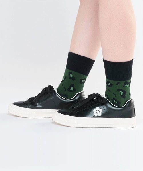 MARY QUANT（マリークワント）の「MQレオパード ソックス（ソックス/靴下・レディース・グリーン/モカ/グレー・FREE）」の3枚目の写真