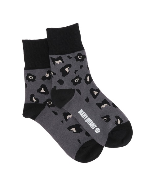 MARY QUANT（マリークワント）の「MQレオパード ソックス（ソックス/靴下・レディース・グリーン/モカ/グレー・FREE）」の4枚目の写真