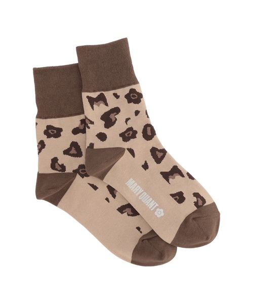 MARY QUANT（マリークワント）の「MQレオパード ソックス（ソックス/靴下・レディース・グリーン/モカ/グレー・FREE）」の6枚目の写真