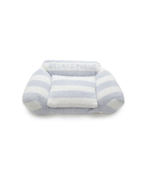 ジェラートピケ【CAT&DOG】ソファ型ベッド ブルー ペットベッド gelato pique（ジェラートピケ） 「CAT＆DOG」ジェラートソファ型