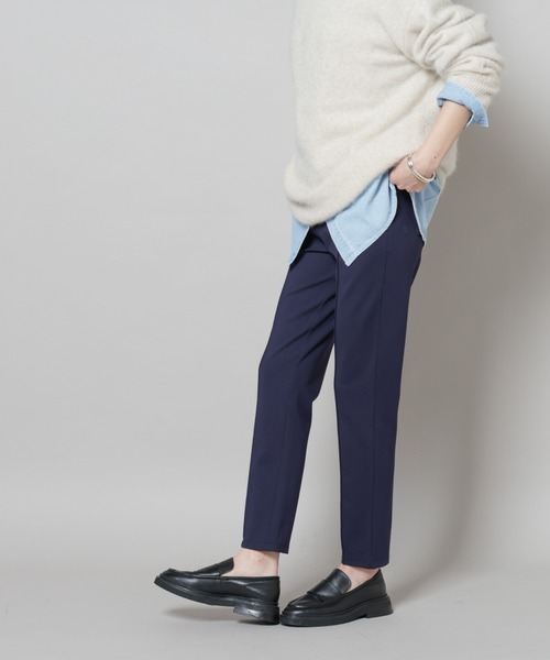 NANO universe（ナノユニバース）の「ピンタックポンチスリムパンツ（その他パンツ・レディース・ブラック/ネイビー・S/M）」の13枚目の写真